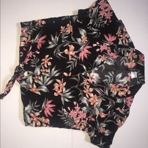 floral H&M shirt